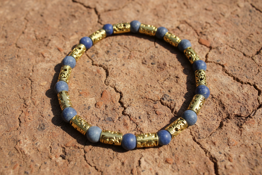 Blue Stone & Gold